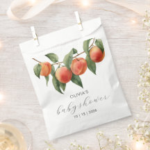 Chá de Bebê Aquarela Pêssego Doce