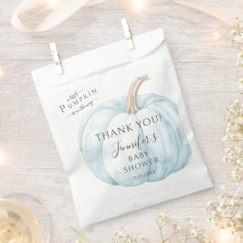 Sacolinha Chá de Bebê de outono de Abóbora Azul