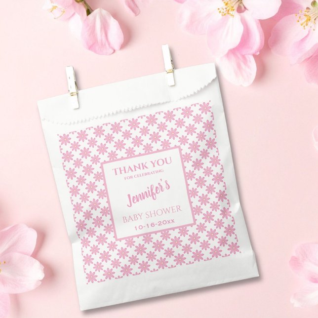 Sacolinha Chá de Bebê Floral Rosa (Criador carregado)