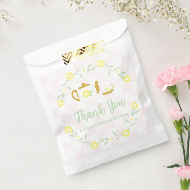Sacolinha Chá de Bebê Floral Tea Party (Selado)