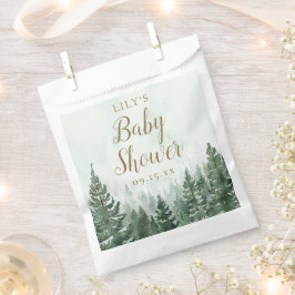 Sacolinha Chá de Bebê Floresta de Pinheiros Rústicos