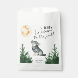 Sacolinha Chá de Bebê Lobo em Aquarela