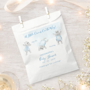 Sacolinha Chá de Bebê Menino Hipopótamo Morte Súbita