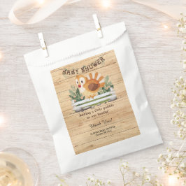 Sacolinha Chá de Bebê Peru Adorável Pequeno Gobble