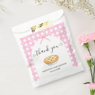 Sacolinha Chá de Bebê Pink Coquette Pie Obrigada