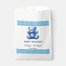 Chá de Bebezinho do Urso Cinzento Azul