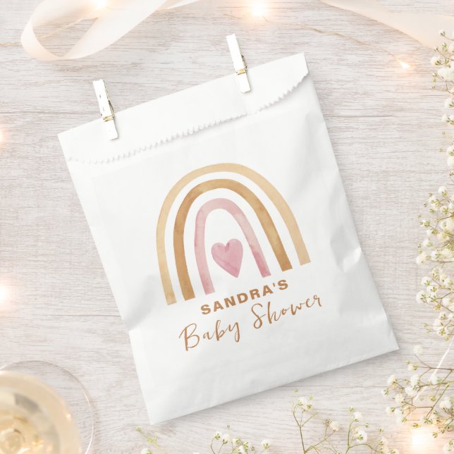 Sacolinha Chá de fraldas Arco-Íris Neutro Mínimo Cuto (Cortado)