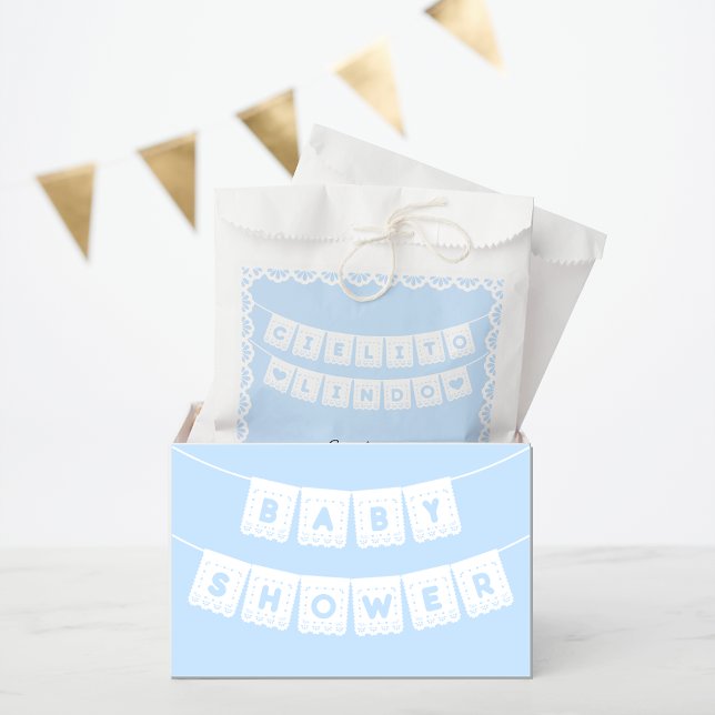 Sacolinha Chá de fraldas Azul Cielito Lindo (Criador carregado)