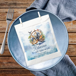 Sacolinha Chá de fraldas Azul de Bichinhos-de-Arca de Noah