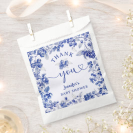 Sacolinha Chá de fraldas Azul Toile De Jouy