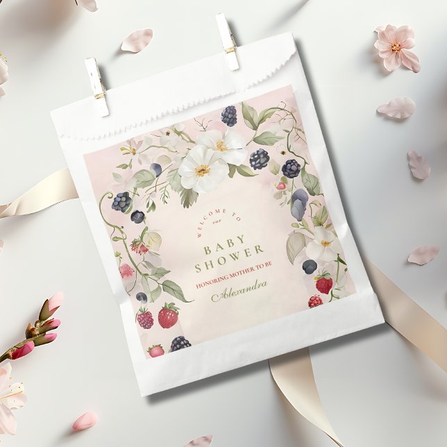 Sacolinha Chá de fraldas Berry Sweet (Criador carregado)