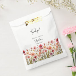 Sacolinha Chá de fraldas Boho fresco Flores