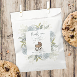 Sacolinha Chá de fraldas Boho Obrigado Floral Vintage Rosa