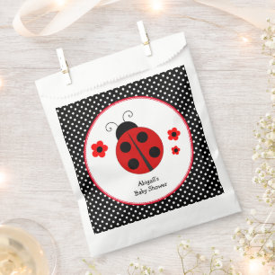 Sacolinha Chá de fraldas Bolinhas Ladybug
