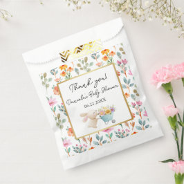 Sacolinha Chá de fraldas Bonito de Flores Selvagens