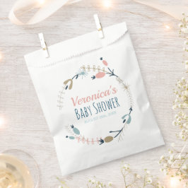 Sacolinha Chá de fraldas Botânico Rustic Pastel