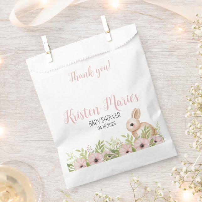 Sacolinha Chá de fraldas Bunny da Páscoa (Cortado)