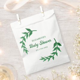 Sacolinha Chá de fraldas Chic Greenery