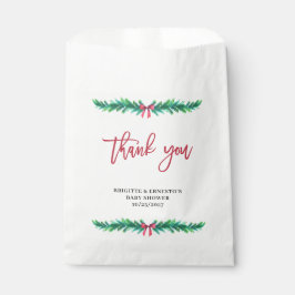 Sacolinha Chá de fraldas da Ramificação da Árvore de Natal