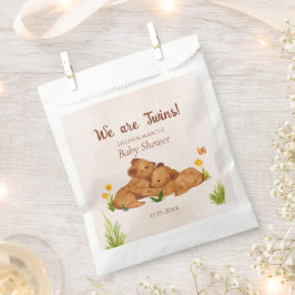 Sacolinha Chá de fraldas das gêmeas neutras de gênero bom