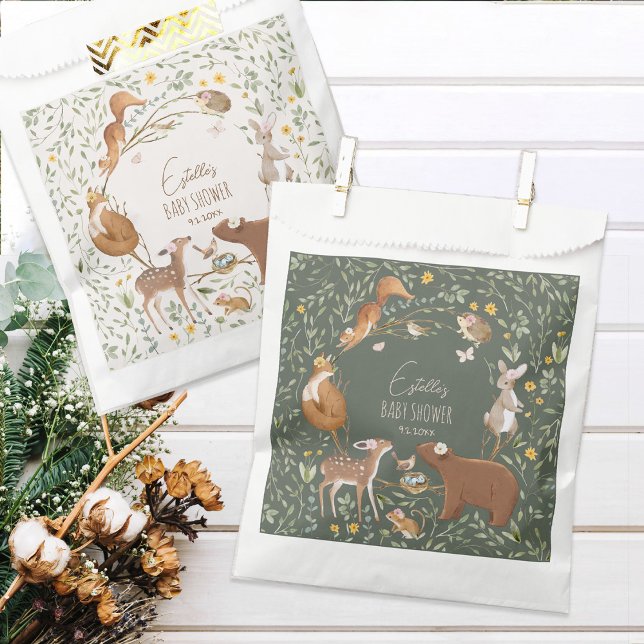 Sacolinha Chá de fraldas de Amigos da Floresta de Animais da (Criador carregado)