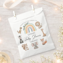 Chá de fraldas de Animais da Selva do Boho Woodlan