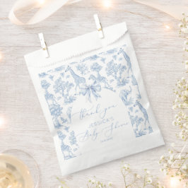 Sacolinha Chá de fraldas de animais Toile de Jouy Safari