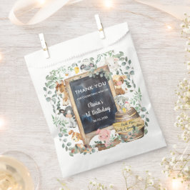 Sacolinha Chá de fraldas de Aniversário de Animais das Explo