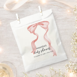 Sacolinha Chá de fraldas de Arco Elegante Moderno Rosa