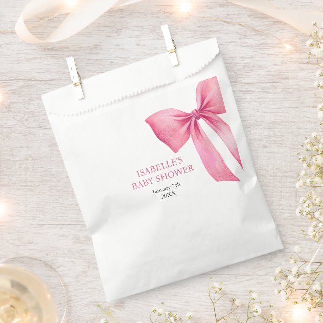 Sacolinha Chá de fraldas de Arco rosa (Cortado)