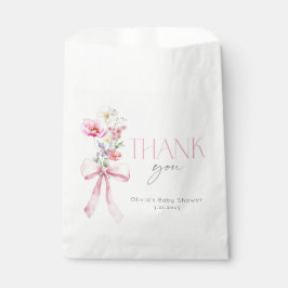 Sacolinha Chá de fraldas de Arco Rosa Floral