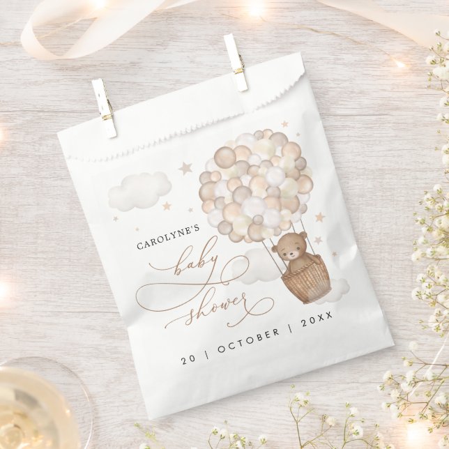 Sacolinha Chá de fraldas de Balão de Ar Quente do Urso Moder (Cortado)