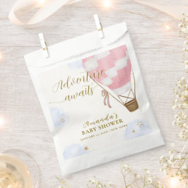 Sacolinha Chá de fraldas de Balão de Ar Quente, Dourado Adve