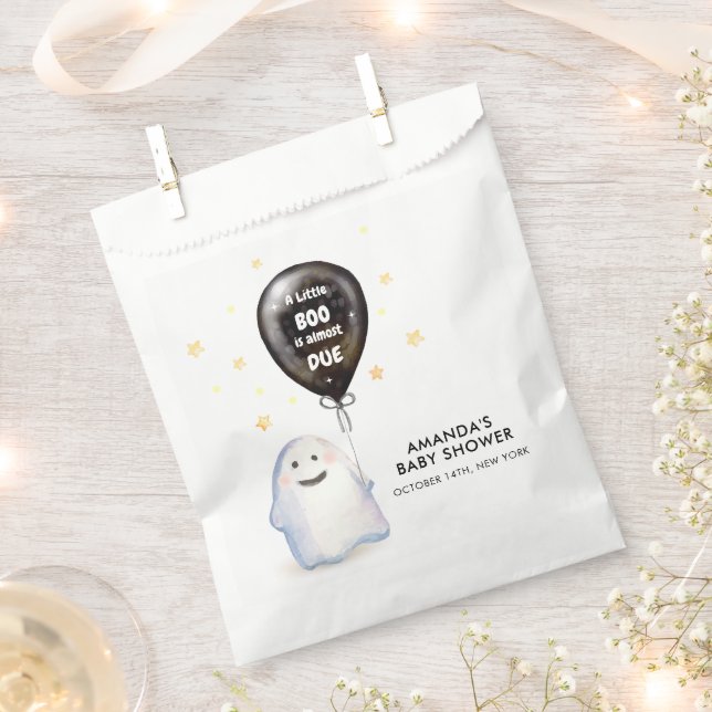 Sacolinha Chá de fraldas de Balão de Pequeno Boo Whimsical (Cortado)