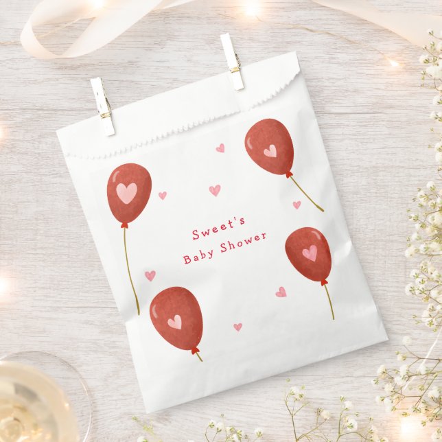 Sacolinha Chá de fraldas de Balões Moderno da Sweetheart (Cortado)