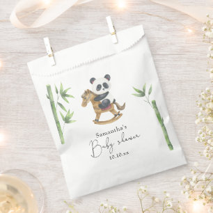 Sacolinha Chá de fraldas de Bambu e Urso de Panda