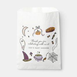 Sacolinha Chá de fraldas De Boo Halloween Obrigado Festa