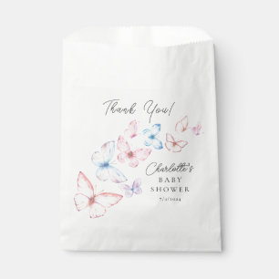Sacolinha Chá de fraldas de Borboletas Whimsic