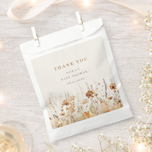 Sacolinha Chá de fraldas de Campo de Flor Selvagem de outono