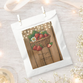 Sacolinha Chá de fraldas de cesta doce de morango