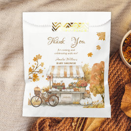 Sacolinha Chá de fraldas de colheita de outono - Obrigado