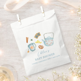 Sacolinha Chá de fraldas de Cookie Rústico Mínimo