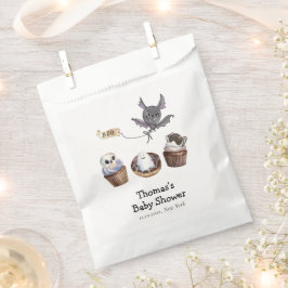 Sacolinha Chá de fraldas de cupcake de Boo Halloween