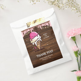 Sacolinha Chá de fraldas de Desenho de Sorvete Russo Moderno