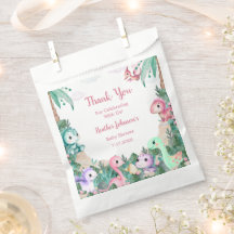 Chá de fraldas De Dinossauros Cachorros De Aquarel