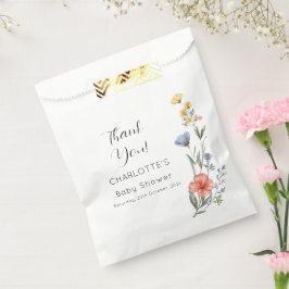 Sacolinha Chá de fraldas de flor selvagem