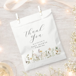 Sacolinha Chá de fraldas de flor selvagem