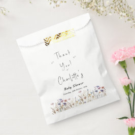 Sacolinha Chá de fraldas de flor selvagem colorida