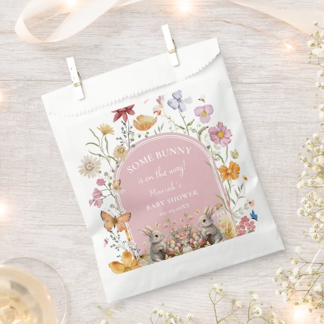 Sacolinha Chá de fraldas de Flor Selvagem de Páscoa Algumas (Cortado)