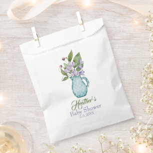 Sacolinha Chá de fraldas de Flores de Erva Doce e Roxo Pers